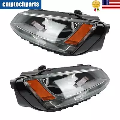 Pair Headlights Headlamps For 2011-2018 Volkswagen VW Jetta 5C7941005 5C7941006 • $150.84