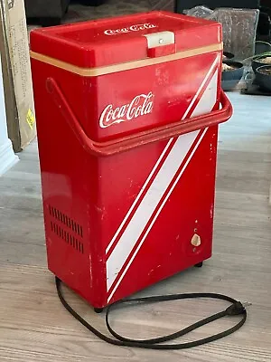 VHTF Rare Coca Cola Mini Fridge Freezer Vintage Sears Kenmore Coke Cooler WORKS • $699