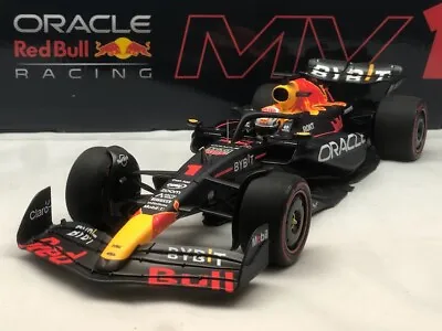 #1 Max Verstappen Red Bull RB19 Winner Bahrain GP 2023 Model F1 1/18 Minichamps • $214.64