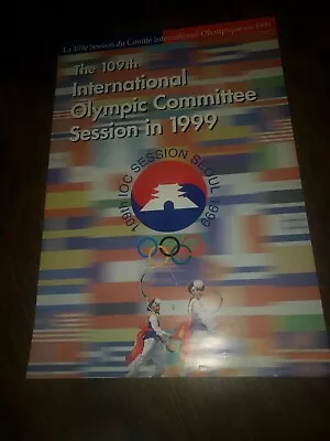 1999 The 109th International Olympic Committee Session Seoul Olympic Poster  • $29.99