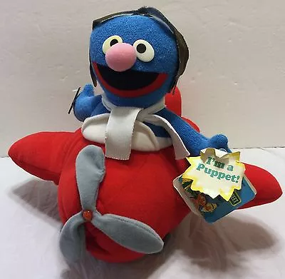 VTG NWT Super Grover Airplane Applause Puppet Sesame Street Jim Henson Childrens • $56.25