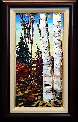 Maya Eventov Fall Brillance Suite III Tree Oil Canvas Custom Framed ADL101012-06 • $1550