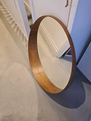 Wall Mirror Round IKEA Stockholm Mirror Walnut Veneer 80cm Mint Condition • £35