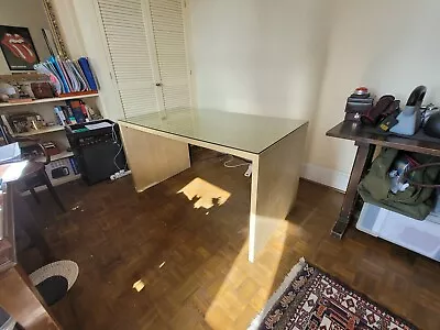 IKEA Home Office Glass Topped Desk Used • £30