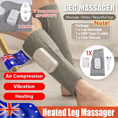 Leg Massager Heated Air Compression Foot Massage For Circulation Muscles Relax • $38.95