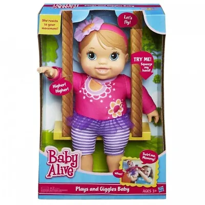 Baby Alive Plays And Giggles Blonde Baby Doll Talking New • $62.24