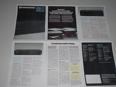 Kenwood BASIC M1/C1 Audiophile Amp / Pre Brochure 6 Pg Specs Articles Info • $13.99