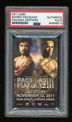 $1.25 • Buy MANNY PACQUIAO SIGNED AUTO MGM Grand Garden Key Card PSA/DNA Certified Authentic