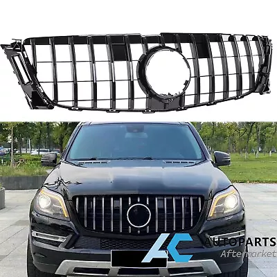 GT Style Front Grille Bumper Grill For Mercedes X166 GL350 GL450 2013-2015 Black • $99.99