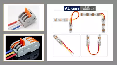 PREMIUM Connector 3 PIN RGB LED STRIP LIGHT SOLDERLESS WS2812B WS2811 • $15