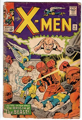 X-men #15 (1965) - Grade 2.0 - 1st Appearance Of Master Mold - Origin Of Beast! • $80