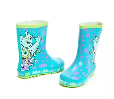 Boys Official Monsters Inc Wellington Boots UK Infant Size 4569 • £9.99