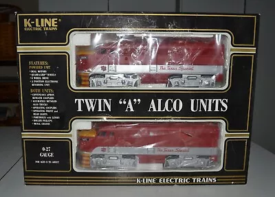 K-LINE NEW 0-27 TEXAS SPECIAL TWIN ALCO AA DIESEL Locomotive UNITS - Excellent! • $144.99