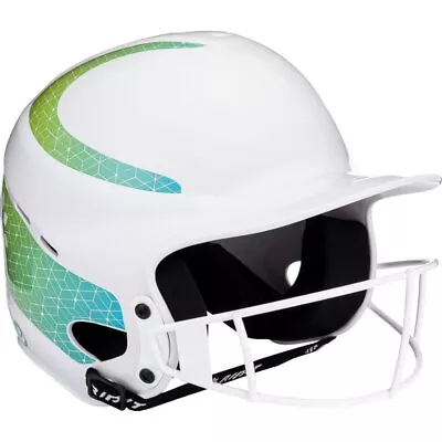 RIP-IT Vision Classic Softball Batting Helmet 2.0 White And Lime Small And Mediu • $39.99