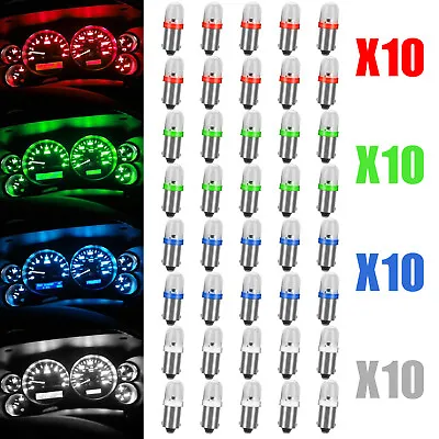 40X BA9S 1815 1816 1445 1895 LED Car Interior Instrument Dash Panel Light Bulbs • $9.48