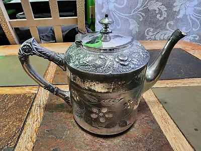 Antique Art Nouveau Meriden Britannia Usa Silverplated Teapot 🫖 Model #1987 • $59.99
