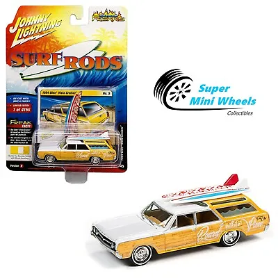 Johnny Lightning 1:64 Surf Rods - 1964 Oldsmobile Vista Cruiser Wagon Yellow • $6.99