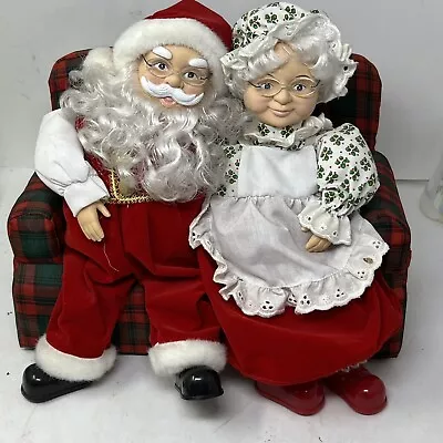 Claus Couple Animated Singing Santa & Mrs Claus Vintage - No Animation • $44.95