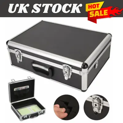 Large Aluminium Flight Hard Case Tool Box Carry Foam Storage DJ Camera Box UK • £35.98