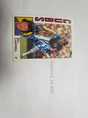 1984 Topps Mike Campbell Signed Baseball Card Beckett Pre-Certified  • $20