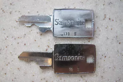 Set Of 2 Vintage Samsonite Keys 170S & 70S Suitcase Luggage Lock • $12.99