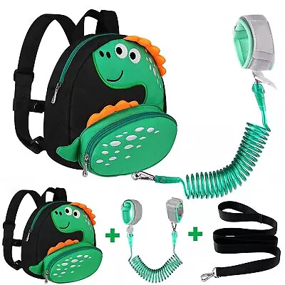 $20.99 • Buy Toddler Anti Lost Backpack Harness Safety Leash With Wrist Band Link No Escape
