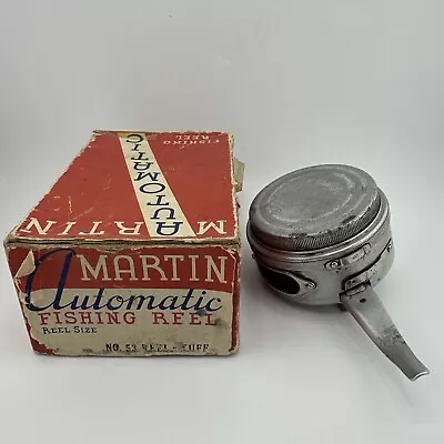 Vintage Martin #53 Automatic Fly Fishing Reel Rare Tuff Model W / Original Box • $24