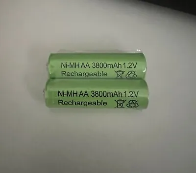 AA Batteries Rechargeable 1.2V 3800mah Ni MH   • $2.50