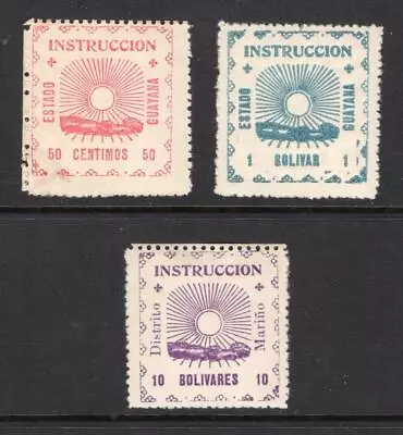 Venezuela - Guayana 1903 Issues - OG MH - No Reserve! • $0.99