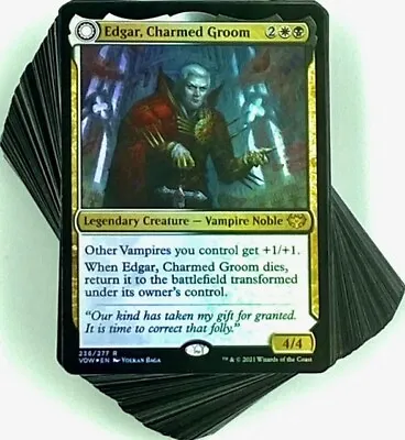 ***Custom Commander Deck*** Edgar Charmed Groom - Vampires Lifegain - EDH MTG • $54.91