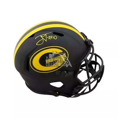 Jordan Love Autographed Green Bay Packers Eclipse Full-Size Football Helmet BAS • $399.95