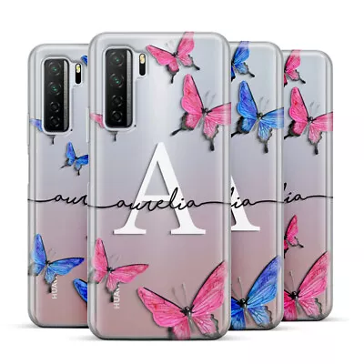 Personalised Butterfly Phone Case Name Initial Cover Custom For Huawei P40 P20 • £5.99