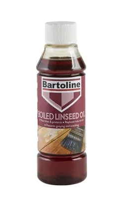 Bartoline Boiled Linseed Oil 250ml Protects Wood From Drying Out Natural Sheen • £6.69