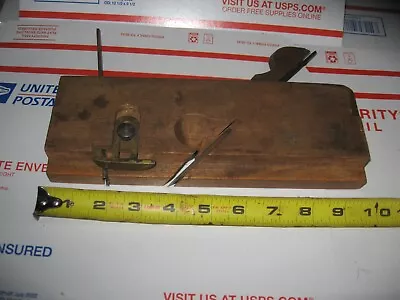 Vintage Ohio Tool Company Wood Plane Molding Plane With Depth Stop And Guide • $15