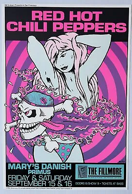 Red Hot Chili Peppers Primus Concert Poster 1989 F-115 Fillmore Frank Kozik • $182