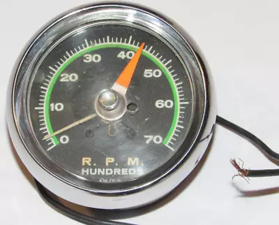 VINTAGE 1960s SUN TACHOMETER MODEL SST-70! TACH! 0-7000 RPM! CHROME RING! • $59.99