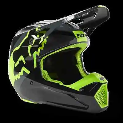 Fox Racing Adult Helmet V1 XPOZR Black Grey • $154.99