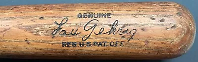 1930s Lou Gehrig 40LG Louisville Slugger Model 33”  Powered  Baseball Bat • $300