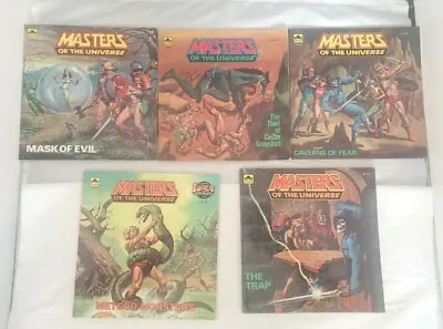 VTG Masters Of The Universe MOTU He-Man Golden Books Lot Of 5 • $38.24