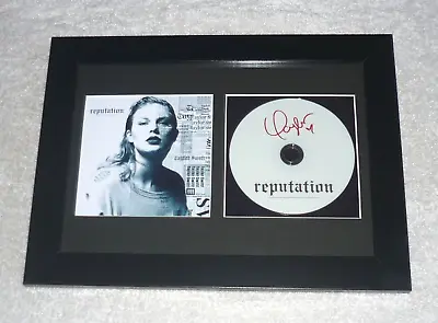 Taylor Swift Reputation 2017 Mounted Signed Framed Signature CD Black Frame • $69.99