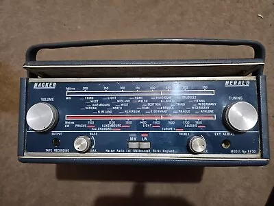 Vintage Hacker Herald RP35 MW/LW Radio In Blue Spares Or Repairs  • £25