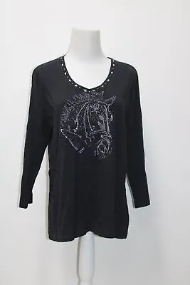 Made For Life Women's Top Black L Pre-Owned • $5.99