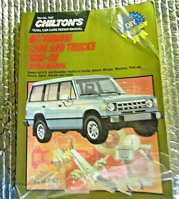 Chilton Repair Manual 1983-1989 Mitsubishi Cars And Tucks Montero Galant Precis • $16