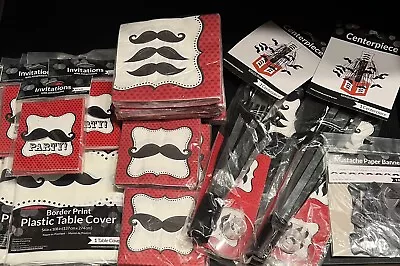 Spencer Strider Atlanta Braves Mustache Madness Party Supplies Table Celebrate • $19.99