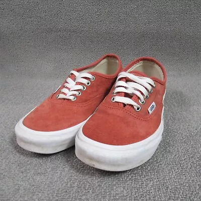 Vans Shoes Sneaker Adult 8.5 Red Off The Wall Low Top Skateboard Skater Women's • $22.35