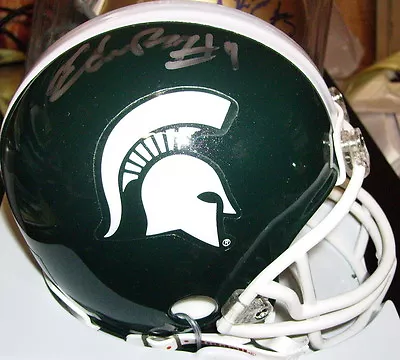 EDWIN BAKER MICHIGAN STATE MSU SPARTANS SIGNED RIDDELL MINI HELMET W/ COA • $49.99