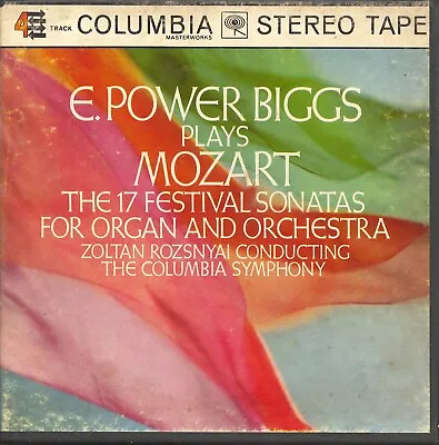 E. Power Biggs Plays  Mozart: 17 Festival Sonatas  Columbia 7½ Ips Reel Tape • $24.99