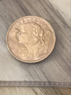 $432 • Buy 1947 20 SWISS FRANCS GOLD COIN .1867oz