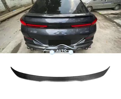 Real Carbon Fiber Rear Trunk Spoiler Wing Lip For BMW X6 G06 4-Door 2020-2022 21 • $154.55