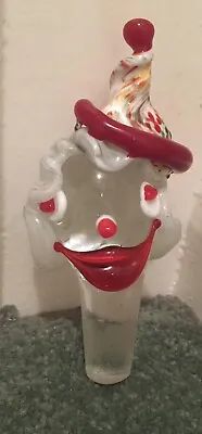 Glass Clown Decanter (Stopper Only) Murano Vintage 1960’s • £15